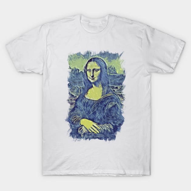 Mona Lisa Smile / La Gioconda / Leonardo Da Vinci / Abstract Fan Art #02 T-Shirt by Naumovski